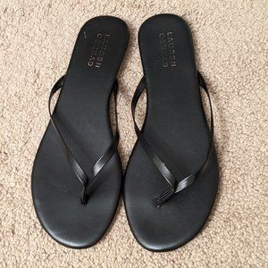 Lauren Conrad Black Flip Flops